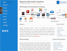 Tablet Screenshot of begoniainfosys.com